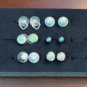 Multiple Small Earrings